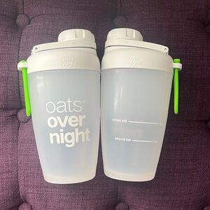 Overnight Oats Shaker Bottles - 2 Count New Never Used